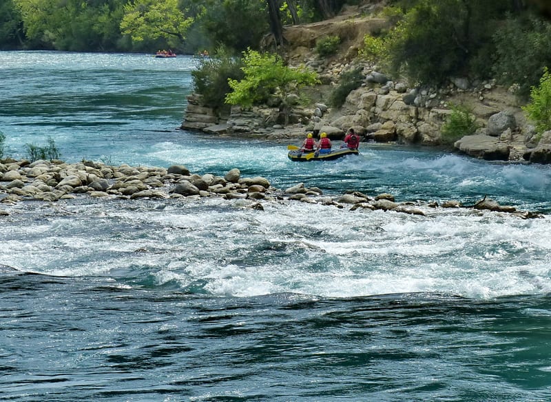 River rafting through a Turkish canyon